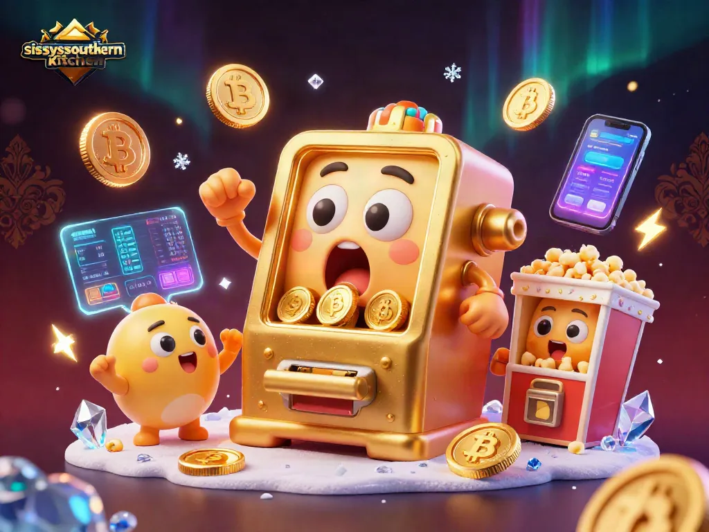 Sissy's Southern Kitchen celebrates big wins with a lively slot machine scene, highlighting joyful jackpots.