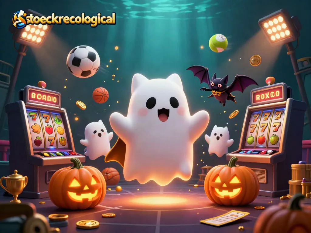 Stoeckerecological showcases a ghost cat and vampire bat in a haunted casino adventure.