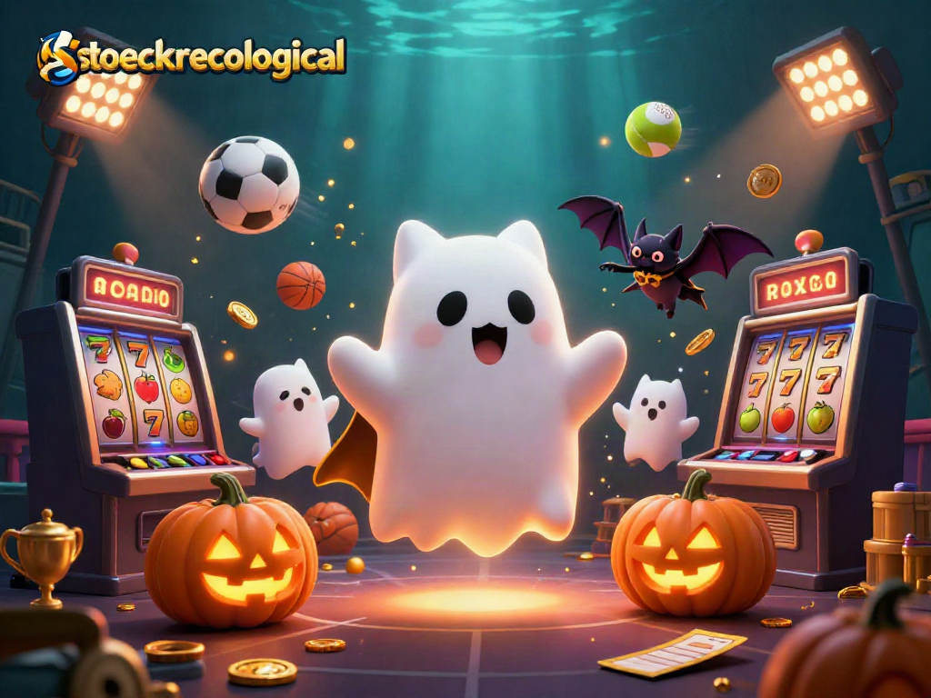 Stoeckerecological showcases a ghost cat and vampire bat in a haunted casino adventure.
